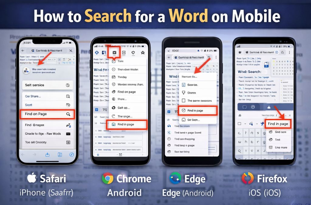 Search for a Word on Mobile (iPhone & Android)